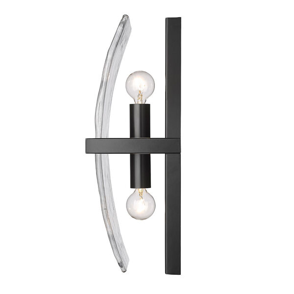 Aenon Matte Black Two-Light Wall Sconce, image 4